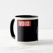 Mug Espace d'Astronaute Noir et Rouge Constructiviste  (Devant gauche)