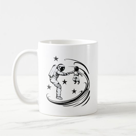 Mug Espace de Fête des pères du guide universel papa (Gauche)