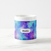 Mug Espace de galaxie violet et bleu Abstrait (Centre)