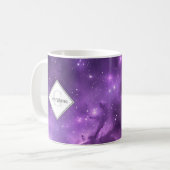 Mug Espace Extérieur Personnalisé Violet Galaxie Monog (Devant gauche)