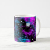 Mug espace Galaxy bleu et violet (Devant droit)