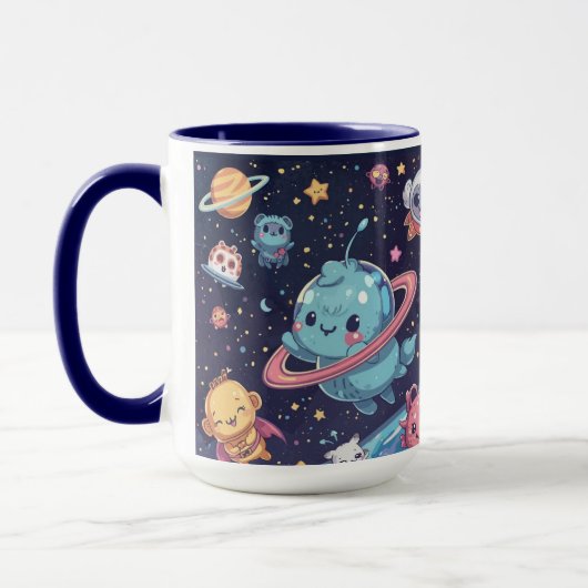 Mug Espace Mignon – Design Galaxie Adorable (Gauche)