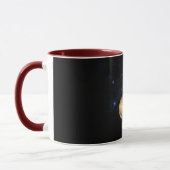 Mug Espace Noir Rouge Bleu Mars Photo Collage (Gauche)