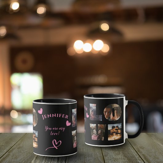Mug Espace photo LOVE I Modern Black