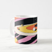 Mug Espace psychédélique : formes géométriques les ann (Devant gauche)