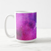 Mug Espace rose & violet & Étoiles Faux Galaxy (Gauche)