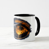 Mug Espadon Sunset Wave – Art océanique tropical surré (Devant droit)