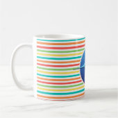Mug Espadons ; Rayures lumineuses d'arc-en-ciel (Gauche)