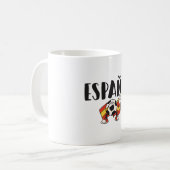 Mug Espagne Football Fan Shirt Drapeau (Devant gauche)