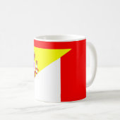 Mug espagne france pays voisins moitié drapeau symbole (Devant droit)
