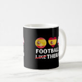 Mug Espagne Le football est comme la thérapie (Devant droit)