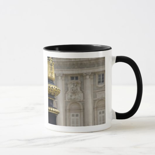 Mug Espagne, Madrid. Palais royal, lampe dorée ornée (Droite)
