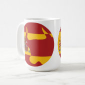 Mug Espagne Taurus Espagne drapeau national animal (Devant gauche)