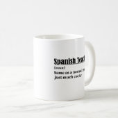 Mug Espagnol Enseignant Drôle Définition (Devant droit)