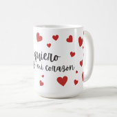 Mug Espagnol "Je t'aime de tout mon coeur" (Devant droit)