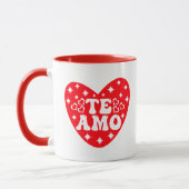 Mug Espagnol Je t'aime Te Amo Red Valentine's Day (Gauche)