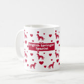 Mug Espagnol Springer Anglais Au Coeur Rouge (Devant gauche)