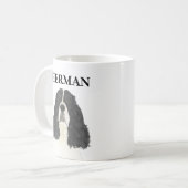 Mug Espagnol Springer anglais noir et blanc (Devant gauche)