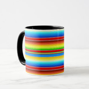 Mug Espagnol traditionnel couvrant mexicain vibrant
