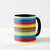 Mug Espagnol traditionnel couvrant mexicain vibrant (Devant droit)
