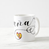 Mug España Coeur Drapeau Espagne Espagnol (Devant droit)