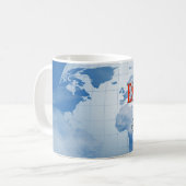 Mug Esperanto a parlé ici terre nuageuse (Devant gauche)