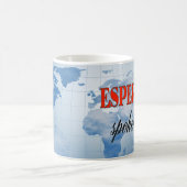 Mug Esperanto a parlé ici terre nuageuse (Centre)