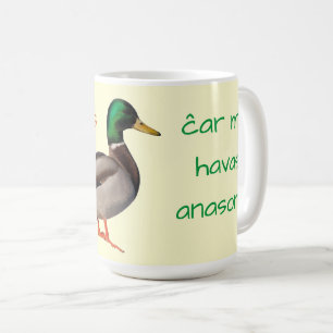 Mug Espéranto : Je vais bien, car j'ai un canard.