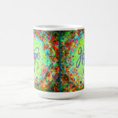 Mug Espère Joli Floral Whimssical Inspirationnel Vert (Centre)