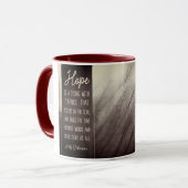 Mug ESPÉREZ une chose avec des plumes (Devant gauche)