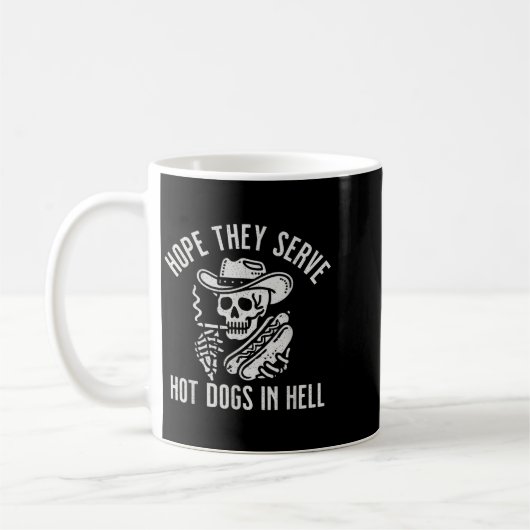 Mug Espérons Drôle Qu'Ils Servent Des Chiens Chauds En (Gauche)