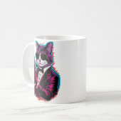 Mug Espion de chat Cool rétro (Devant gauche)