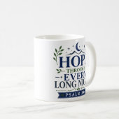 Mug Espoir à travers chaque longue nuit Motivation chr (Devant droit)