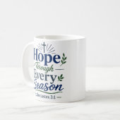 Mug Espoir à travers chaque saison Citation d'espoir s (Devant gauche)