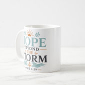 Mug Espoir au-delà de la tempête dévotion quotidienne (Devant gauche)