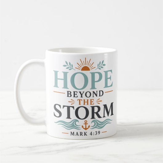 Mug Espoir au-delà de la tempête dévotion quotidienne (Gauche)