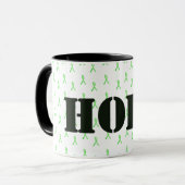 Mug "Espoir" de sensibilisation à la maladie de Ly (Devant gauche)