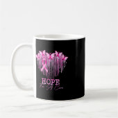 Mug Espoir D'Une Cure Rose Papillon Cancer Du Sein Con (Gauche)