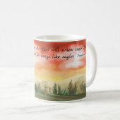 Mug Espoir et force Isaïe Bible Verse (Devant droit)