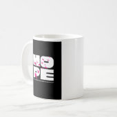 Mug Espoir & oiseaux – typographie gras (Devant gauche)