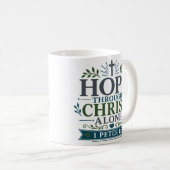Mug Espoir par Christ seul Dévotion scripturaire (Devant droit)