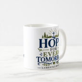 Mug Espoir pour chaque citation de dévotion du matin d (Devant droit)