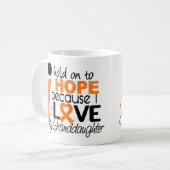 Mug Espoir pour ma leucémie de petite-fille (Devant gauche)