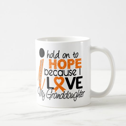 Mug Espoir pour ma leucémie de petite-fille (Droite)