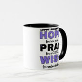 Mug Espoir Prière Vœu...Lupus (Devant droit)