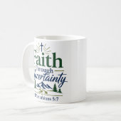 Mug Espoir scripturaire à travers l'incertitude Citati (Devant gauche)