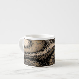 Mug Espresso Abstrait Brown et Taupe