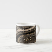 Mug Espresso Abstrait Brown et Taupe (Devant droit)