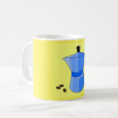 Mug Espresso arc-en-ciel bleu (Devant gauche)