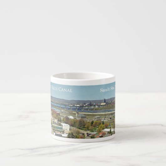Mug espresso du canal St. Marys Falls (Devant)